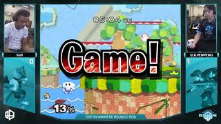 PH3 - PewPewU (Marth) vs. KJH (Fox) - SSBM Top 64 Winners - Smash Melee