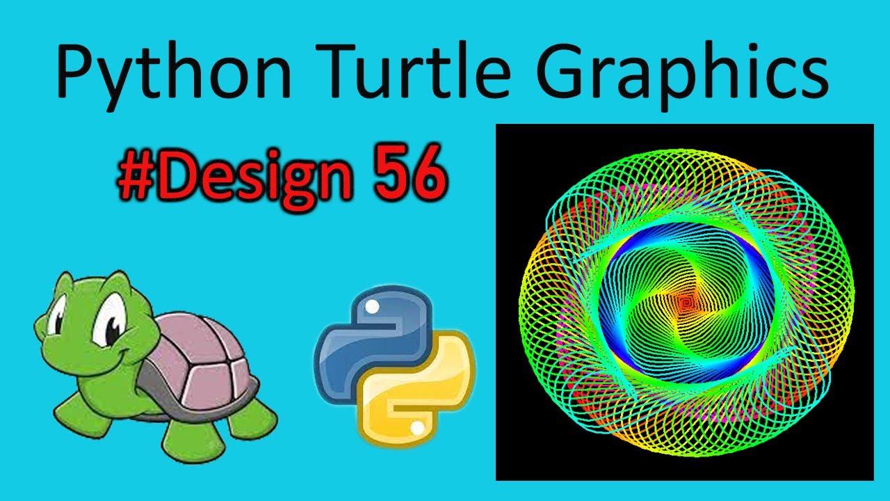 Python Turtle Graphics Tutorial || #design56 || Python Graphics - YouTube