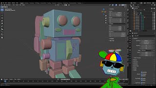 【Blender】 3D Modeling Practice #2 Creating a Robot