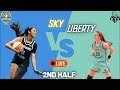 2nd half - Chicago Sky vs NY Liberty live game plus commentary with Quita (and mom)