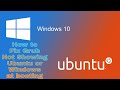 How to Fix grub not loading Ubuntu [Boots into Windows Directly]
