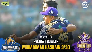 MATCH 6 - PEL BEST BOWLER - Mohammad Hasnain 3/33
