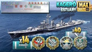 Destroyer Kagero - World of Warships Best Replays | WOWS