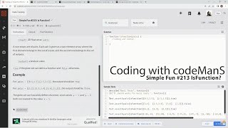 Codewars 7 kyu Simple Fun #213: Is Function? JavaScript