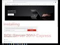 Installing SQL Server 2017 Express