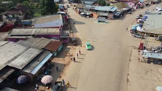 Les merveilles du  Gabon /Vue aérienne des quartiers de Tchibanga