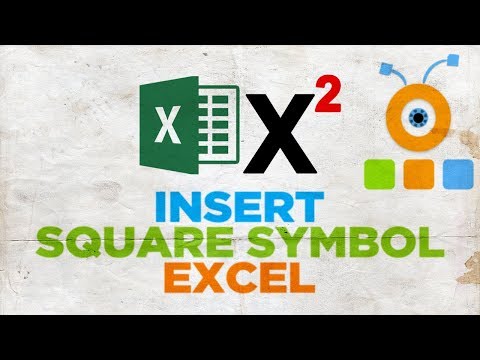 Как ввести квадратный символ в Excel Как вставить квадратный символ в Excel