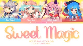 【ACE Studio/VOCALOID カバー】Sweet Magic (スイートマジック) (feat. 4 VOICEBANKS) (COLOR CODED LYRICS)