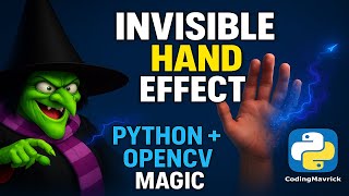 Python OpenCV Project 🔥 Make Invisible Hand | Computer Vision Magic Trick