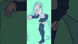 ほぼ1時間で初音ミクを描く。#イラストメイキング