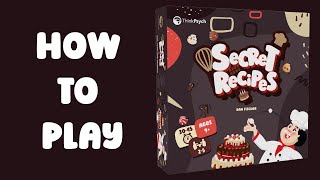 Secret Recipes - How to Play