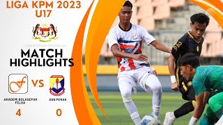 HIGHLIGHTS LIGA KPM 2023 | FELDA U17 [4] - [0] SSN PERAK | 15.08.2023