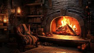 Fall Asleep Instantly To The Sound Of A Warm Crackling Fire 🔥Nighttime Serenity With Hobbit Room