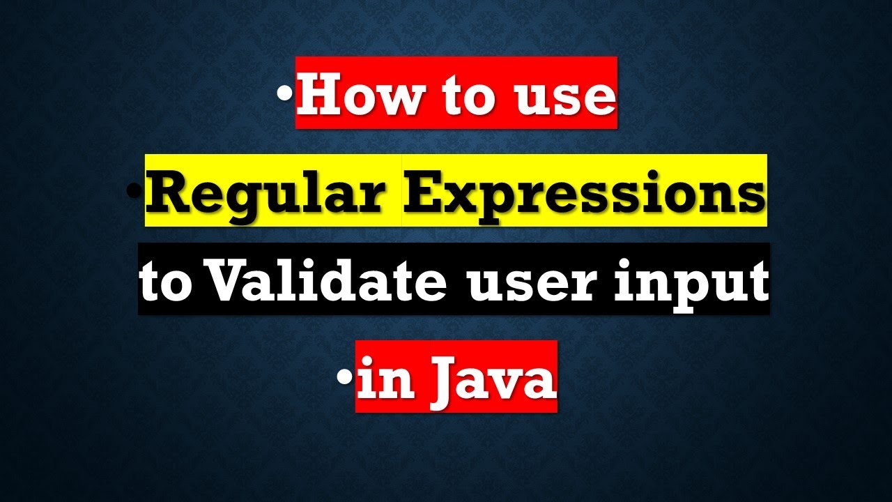 REGULAR EXPRESSIONS IN JAVA | Java Regex Tutorial | Java Training ...