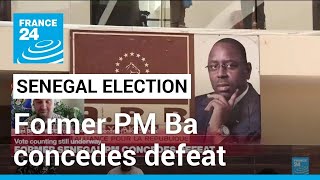 Former Senegal PM concedes defeat in presidential election • FRANCE 24 English