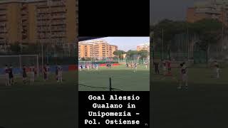 Goal su punizione di Alessio Gualano in Unipomezia - Pol. Ostiense