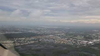 Bombardier Challenger 350 Jet landing Palm Beach (PBI) Runway 14 (PEL)