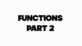 Function Machine Part 2