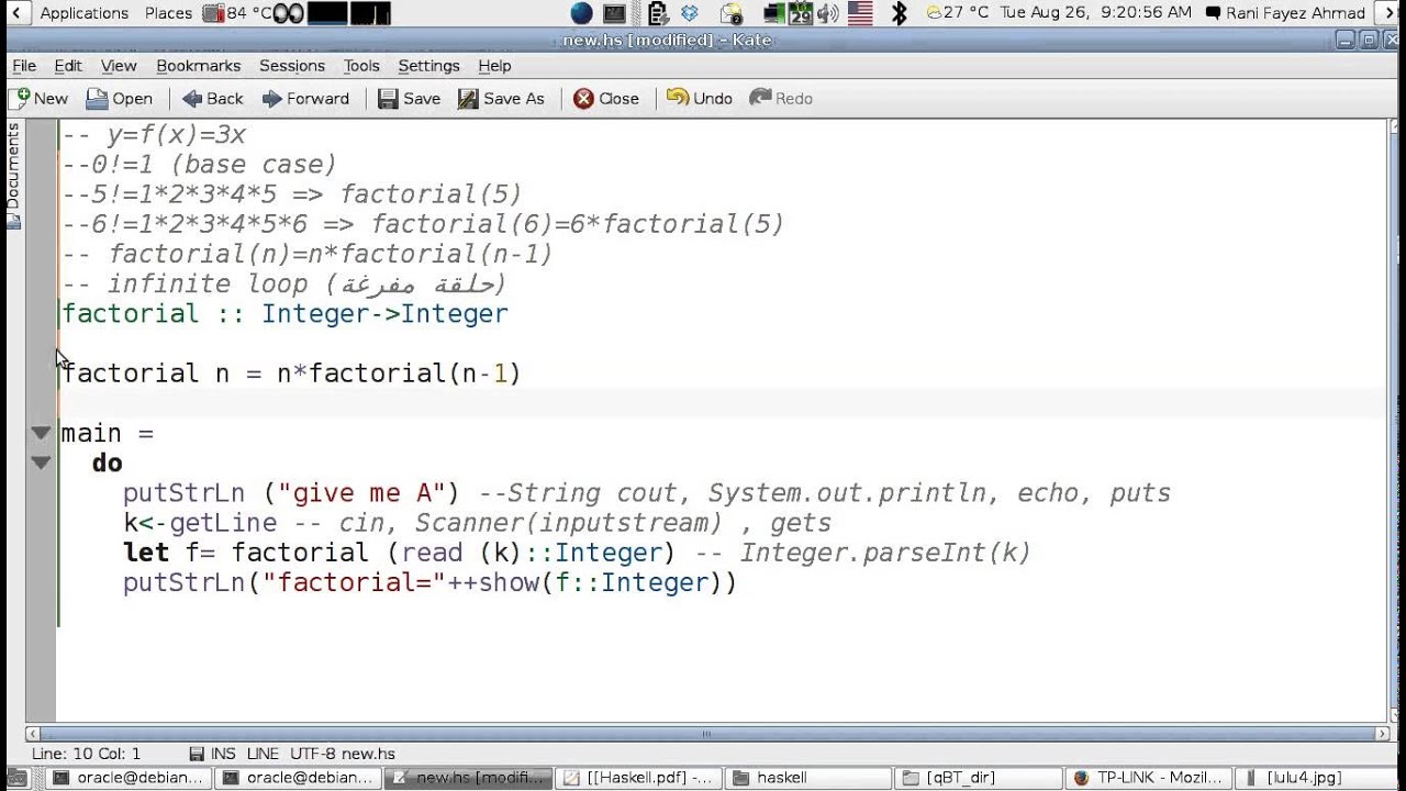 Haskell Programming Tutorial-11-12: Recursion (Arabic Version) - YouTube