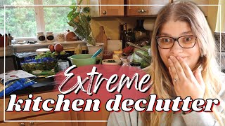 Kitchen Declutter With Me 😳 INSANE BEFORE & AFTERS!