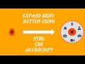 Expand Menu Button using HTML CSS and JAVASCRIPT