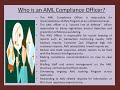 Who is an AML Compliance Officer