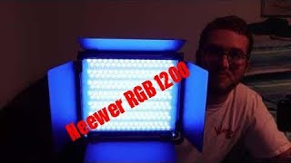 Unboxing and Reviewing the Neewer RGB1200 LED Panel Light