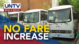 No fare increase for all modes of transport, LTFRB says