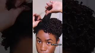 Finger Coiling Routine on Type4 Natural Hair using Kera Care🤍 - IG: @gabrielleja