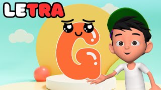 Aprendendo o Alfabeto Infantil - Música da Letra G @Aventuras-do-Leo