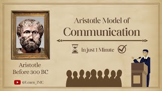 Aristotle Model of Communication |Models of Communication in one minute | Mass Communication #media