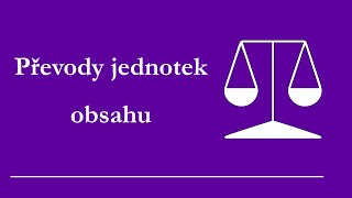 Převody jednotek obsahu, Jednoduše, Fyzika ZŠ