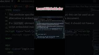 Start writing script in head tag #Javascript #javascripttutorial #learnwithrobinder #webdevelopment