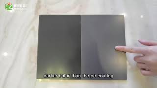 Let's see what is the difference between PE and PVDF coatings