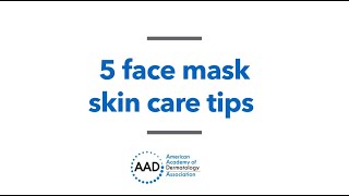5 face mask skin care tips