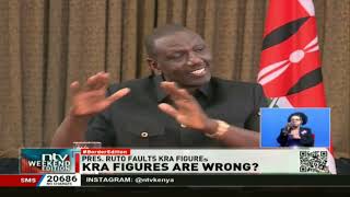 Pres. Ruto faults KRA figures on taxes and fuel