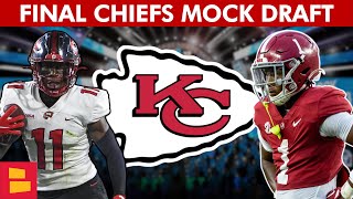 FINAL Kansas City Chiefs Mock Draft Before 2024 NFL Draft Ft. Kool-Aid McKinstry & Malachi Corley