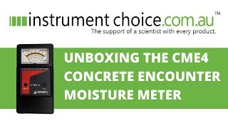 Unboxing the CME4 Concrete Encounter Moisture Meter