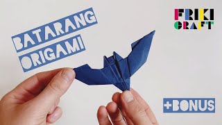 Batarang (shuriken) de origami  + bonus (diorama) Batman Ninja weapon