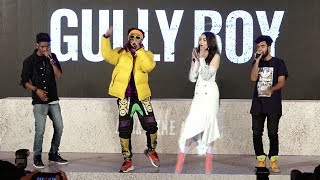 LIVE Ranveer Singh's AMAZING Rap On Asli Hip Hop Song At Gully Boys Trailer Launch