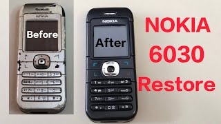 NOKIA 6030 full restoration silver to black 🖤