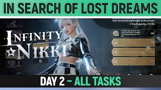 Infinity Nikki - In Search of Lost Dreams - Day 2 - All Tasks