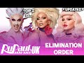 Drag Race UK S6 *UPDATED* Elimination Order & Top 2 - RuPaul's Drag Race