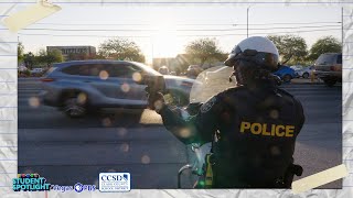 Tag along as CCSD Police Patrol Valley School Zones | Student Spotlight