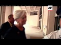 French Finance Minister Christine Lagarde arrives at IMF