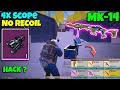 only 4x Scope on Mk14 hard challenge 🤯| No Recoil Hack? | PUBG METRO ROYALE