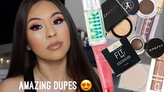 CHEAP DRUGSTORE DUPES FOR HIGH END MAKEUP 2020 | Full Face Using Drugstore Dupes ♡