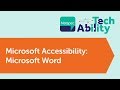 Microsoft Accessibility: Microsoft Word