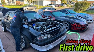 First Time Driving My SuperCharged Foxbody! \