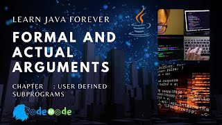 Formal and actual Parameter in java | Parameter in java
